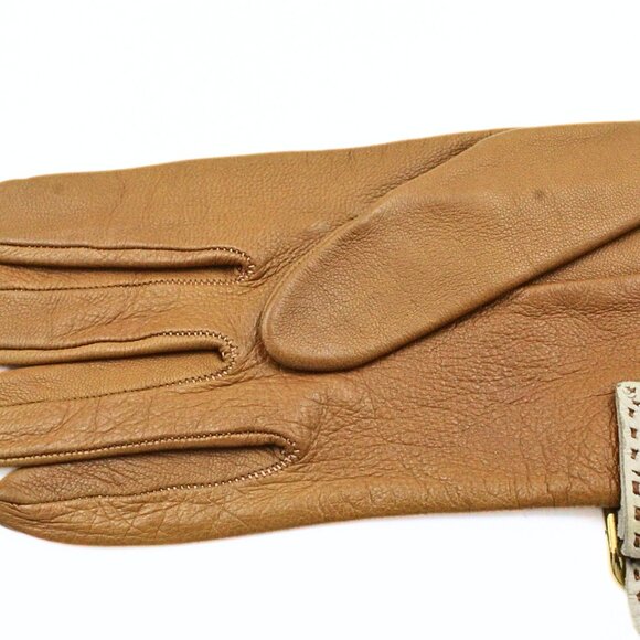 Authentic Hermes Stylish Lambskin Leather Gloves - Picture 7 of 7